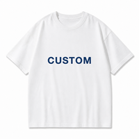 Kaos Pria Oversize 200GSM Katun Bordir Chenille Aplikasi OEM Pakaian Tim Kampus