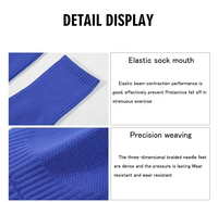 Manchons de compression pour football avec logo personnalisé, chaussettes de football antidérapantes, protège-tibias de football sans pieds