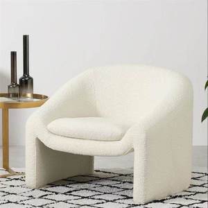 Poltrona Singola in Flanella Stile Nordico di Lusso, <span class=keywords><strong>Design</strong></span> Semplice e Popolare su Xiaohongshu, Poltrona Trendy per Soggiorno con Imbottitura in Spugna - Product Image 2