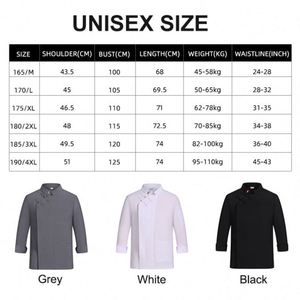 Coat for Restaurant Staff Long Sleeve Kitchen Work <b>Jacket</b> Women <b>Chef</b> Uniform With Logo - Product Image 2