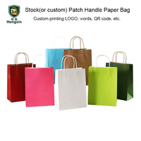 Emballage recyclé personnalisé pour restaurant, sac en papier kraft brun de grande taille pour emporter du café, de la restauration rapide, des plats à emporter, Bolsas De Papel avec poignée