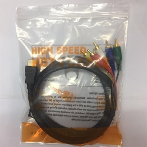 Câble HDMI haute définition vers 3RCA 1,5 m plaqué or, adaptateur AV composite mâle-mâle pour anciens téléviseurs, lecteurs DVD, projecteurs et home cinéma - Product Image 4