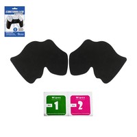 Autocollant antidérapant pour manette PS5, poignée de manette absorbant la transpiration, peau en cuir artificiel texturé, autocollant de protection ultra fin