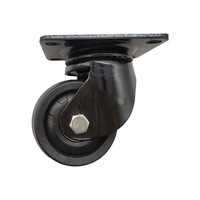 Roue pivotante universelle industrielle à profil bas en nylon crypté de 3 pouces pour équipement industriel – Vente en gros