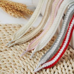 Cordones Planos de Algodón YS de 15 mm, Estilo Casual, Diseño Moderno con Forma de Espiga de Trigo, 100-160 cm, para Zapatos Planos, 35 Colores Disponibles, para Zapatillas Deportivas - Product Image 2