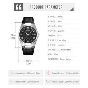 นาฬิกาควอตซ์เรียบหรู ขนาดเล็ก สายหนัง ตัวเรือนโลหะผสม กันน้ำ สำหรับผู้ชาย ขายส่งจากโรงงาน รับผลิตแบบ OEM/ODM พร้อมสกรีนโลโก้ - Product Image 5