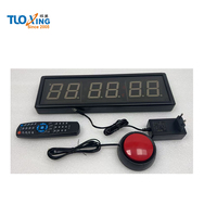 Tuoxing - Botón de Presión Manual con Luz LED Roja Portátil, Ecológico, Duradero, de Aleación de Aluminio, para Juegos, Desafíos, Deportes y Entretenimiento