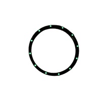 Nouvelle montre de plongée SKX007 en acier inoxydable 316L, superluminescente, avec anneau de chapitre