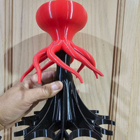 Distributeur et support d'alcool créatif en forme de pieuvre à 8 jets, idéal pour les bars à domicile, les fêtes et les amateurs de barware