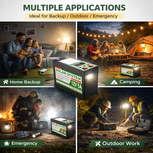 Portable Solar Power Station 300W With <b>Battery</b> Solar USB Output for Home <b>Backup</b> & Outdoor Camping C805-300W <b>Battery</b> Long - Product Image 6