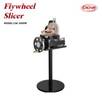 Nouvelle trancheuse à volant Chefwin, lame AISI 420 de 300 mm, épaisseur réglable manuellement de 0 à 11 mm, garantie 1 an, pour jambon/saumon/congélat et réfrigéré