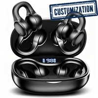 Audífonos Inalámbricos X58 con Clip para Oreja, Audífonos Deportivos con Pantalla LED Digital, Conexión Estable 5.49, para Correr, Hacer Ejercicio, Viajar al Trabajo