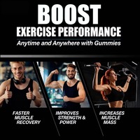 Gummies personnalisées avec logo, extrait de plantes BCAA, formule de vitamines, antioxydant, beauté, 5g, pré-entraînement, croissance musculaire, adulte