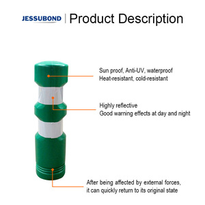Indicador de tráfico reflectante, poste de advertencia, bolardo trasero de resorte de plástico - Product Image 3