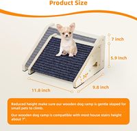 Rampe pour animaux de compagnie en bois multifonctionnelle de qualité supérieure pour les escaliers, antidérapante, rampe pour chien d'intérieur pour les escaliers de la maison, rampe d'escalade pour chien portable et sécurisée