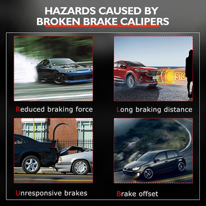 Kit de Pinzas de Freno Delanteras Grandes para Camioneta Ford F150 1/2 Ton P/U 4WD 2005, 2 Pistones 18-B4975 6L3Z2B121AA, 6L3Z2B120AA, Lado Izquierdo y Derecho - Product Image 6