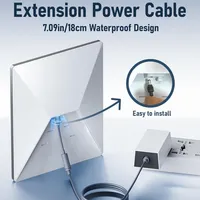 Câble d'extension de 18 cm pour Starlink Mini avec prise étanche, adaptateur de cordon d'alimentation DC pour accessoires Starlink Mini