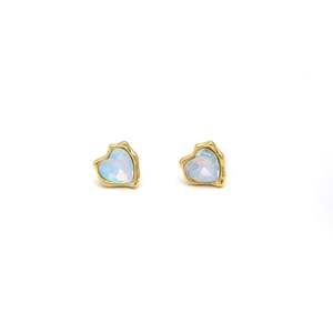 Pendientes de Corazón en Acero Inoxidable 316L con Baño de Oro PVD, Joyería de Moda Sostenible y Resistente - Product Image 1