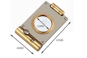 CIGARLOONG Couteau multifonctionnel de luxe avec logo personnalisé Ciseaux à cigares Coupe-cigare en acier inoxydable avec perceuse à cigares - Product Image 3