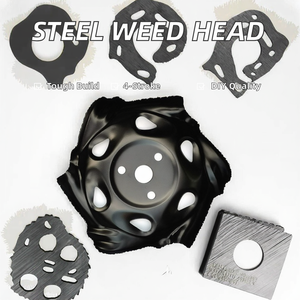 Tête de débroussailleuse 4 temps à 6 lames en acier de 25,4 mm, qualité DIY, pour herbe, tension 48 V, personnalisable OEM - Product Image 2