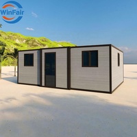 Villa préfabriquée portable WinFair, maison de luxe pliable en conteneur, République dominicaine, pour unité d'habitation secondaire / appartement pour personnes âgées