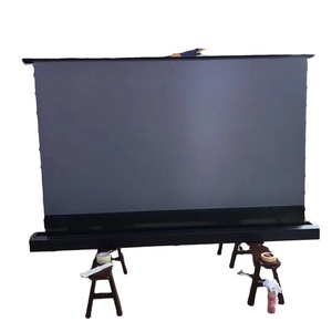 Écran de projection motorisé de 150 pouces avec boîtier noir, tension électrique, compatible avec les lumens jusqu'à 2500 - Product Image 2