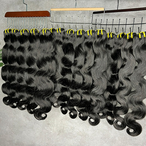 Extensiones de Cabello Ondulado Natural Camboyano sin Procesar con Cutícula Alineada, Cabello Virgen Crudo en Paquetes al por Mayor <span class=keywords><strong>para</strong></span> Vendedores - Product Image 2
