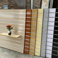 HiKUYA Vente en gros de panneaux muraux en MDF à lattes écologiques modernes personnalisés E1 pour la décoration de magasin de guitares