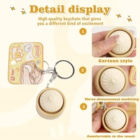 2026 Cheap Dumpling Keychain Press Fidget Click Keycap Keychain with Switch Sound Relieve StressToy for Party Favor
