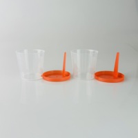 Suministros de Laboratorio, Vaso de Muestreo Espiral Desechable y Estéril con Tapa, Vaso de Orina de Plástico