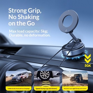 Vacuum Magnetic Phone Holder <strong>MagSafe</strong> Folding Washable Suction-Cup Live-Streaming Shooting Standard <strong>Car</strong> Windshield <strong>Mount</strong> - Product Image 3