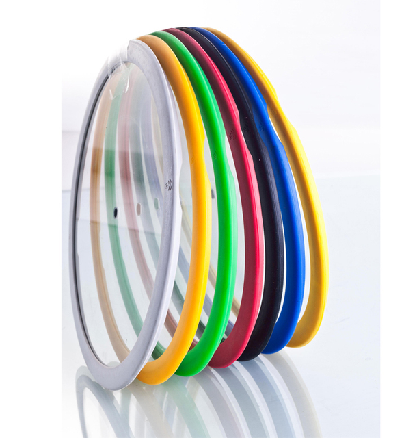 Factory Silicone Tempered Glass Lid with Cookware Handles and Knobs for Fry Pan Sauce Pan Casserole Pot