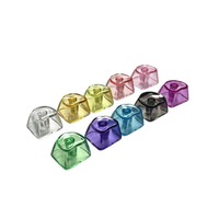 Keycaps PVC en forme de cœur transfrontaliers, 9 touches, anti-stress, testeur de touches, colorés, transparents, tactiles, Fidget Clicker