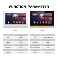 WIFI intelligent bluetooth Audio stéréo amplificateur mural plein écran tactile 7 pouces 8 canaux maison système de son multi-chambre Android 8.