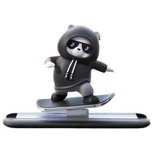 Adorno de oso para el salpicadero del coche, figura de oso de plástico, accesorios interiores - Product Image 1