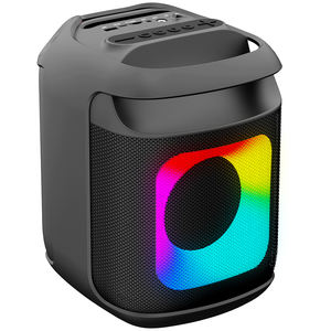 Haut-parleur Bluetooth portable OEM 15W avec basses puissantes, lumières RGB dynamiques, radio FM et indice IPX5 pour l'extérieur et les fêtes - Product Image 3