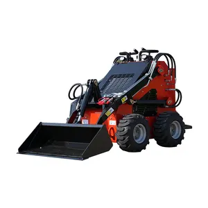 Neumáticos de rueda Minuto Skid Steer Loader SMH380 Fuerza de elevación máxima 375 KG Capacidad del cubo 0,15 metros cúbicos