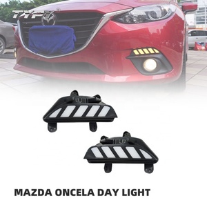ไฟเดย์ไลท์อะไหล่รถยนต์ พร้อมไฟเลี้ยวสีเหลือง 1 ชุด ไฟเดย์ไลท์ LED สำหรับรถยนต์ Mazda 3 Axela ปี 2014 2015 2016 - Product Image 2
