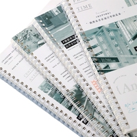 Cahier à double spirale B5 de Depai Carton blanc 80g Pages intérieures 65 feuilles horizontales Idéal pour la documentation
