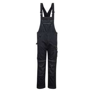 PORTWEST - PW346BKRXL PW3 Work noir bavoir et orthèse-EAN 5036108315437 WORK OVERALLS - Product Image 1