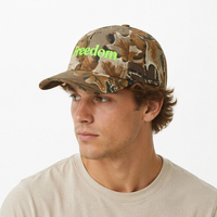 Casquette de baseball camouflage personnalisée pour l'automne, motif feuille de chêne marron, broderie lettre/logo, respirante, 6 panneaux, pour homme, sport et extérieur
