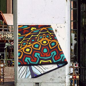 Bolsa de transporte para toalla de microfibra de gamuza, personalizada, con estampado tropical, sin arena, 80% RPET, 20% poliamida, ecológica, de secado rápido - Product Image 3