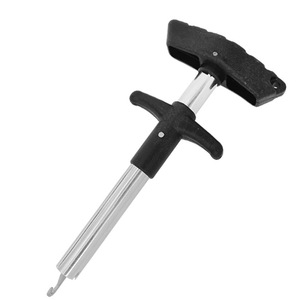 Décrocheur de hameçons en alliage d'aluminium de type T, long et court, pour la libération des gros poissons à gorge profonde, outil de pêche - Product Image 1