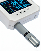 Sensor Suhu Kelembaban Tekanan Udara OEM/ODM Resolusi 0.2 Layar TFT IP55 untuk Pabrik Kimia, Farmasi, dan Makanan