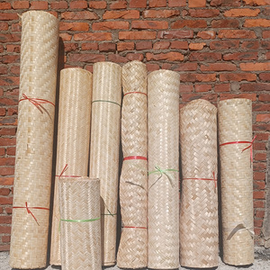Tapetes de bambú en paredes, techos y tabiques en casas de huéspedes y restaurantes; imitación de bambú carbonizado; bambú tejido a mano. - Product Image 1