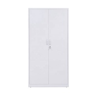 Armoire de rangement en métal de couleur Pure, meubles bon marché, placard en métal, 2 portes coulissantes, chambre à coucher, vêtements en acier, casier de rangement, armoire