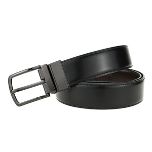Lqbelt เข็มขัดแฟชั่นผู้ชายแบบกลัดเข็มขัดหนังแบบกลับด้านได้สำหรับหัวเข็มขัดแบบหมุนได้ - Product Image 6
