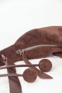 Sac bandoulière vintage en daim givré couleur chocolat pour femme, style bonbon, faible MOQ, qualité supérieure - Product Image 6