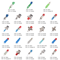 Adaptateur Hybride Simplex Fibre Optique SC Femelle Vers LC Mâle Monomode Avec Bride Coupleur