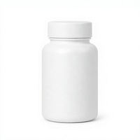 Conteneur vide en HDPE mat pour compléments alimentaires, pilules, capsules, comprimés, emballage, flacon de vitamines